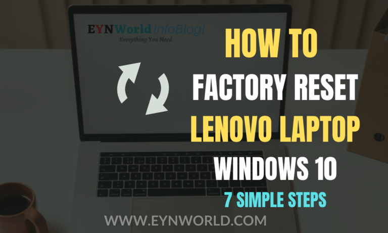 How to Factory Reset Lenovo laptop windows 10