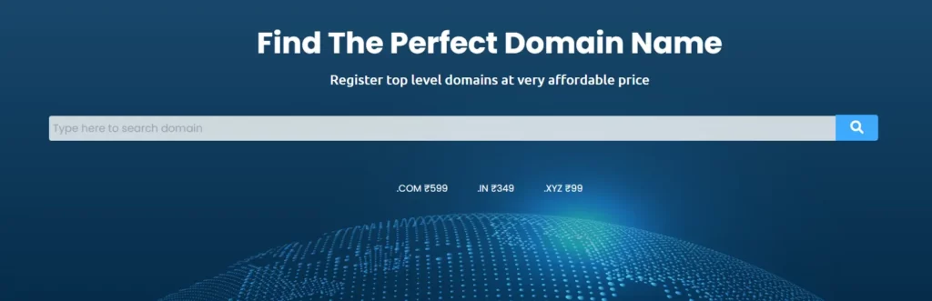 Domain Registration Page